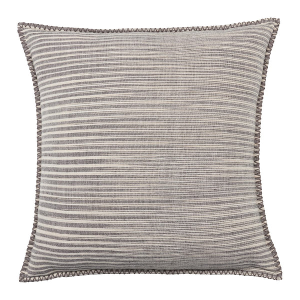 Jaipur Living Tanzy Cadell Contemporary Farmhouse Handmade Indoor Pillow Gray 24"x24"