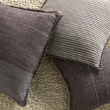 Jaipur Living Tanzy Cadell Contemporary Farmhouse Handmade Indoor Pillow Gray 24"x24"