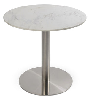 Soho Concept Tango Marble Dining Table - Luxurious White Carrara Top, Stylish Stainless Steel Base, Elegant Design   Soho-concept-dining-chair-13937