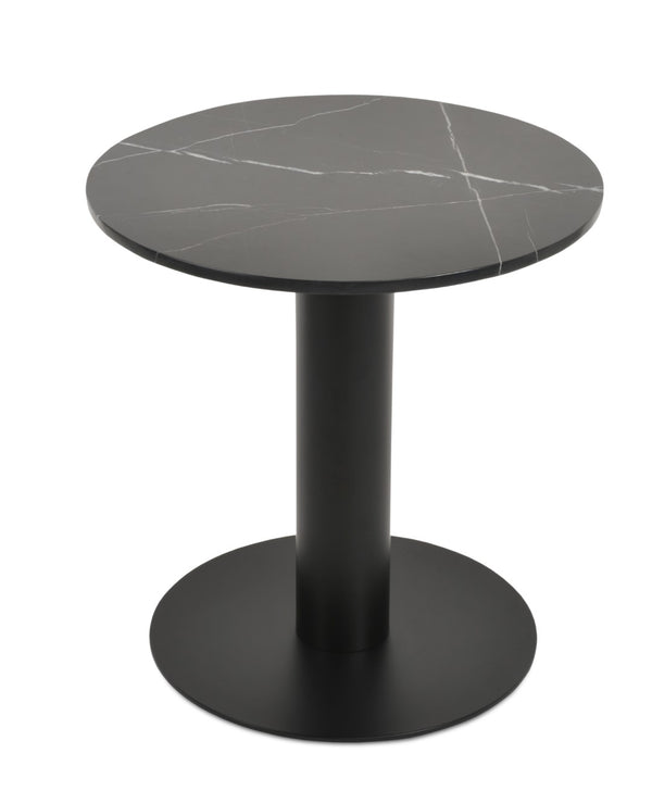Soho Concept Tango Ceramic Dining Table - Modern Italian Design With Solid Top, Stylish Steel Base & Walnut Accent Black  Soho-concept-dining-chair-13895