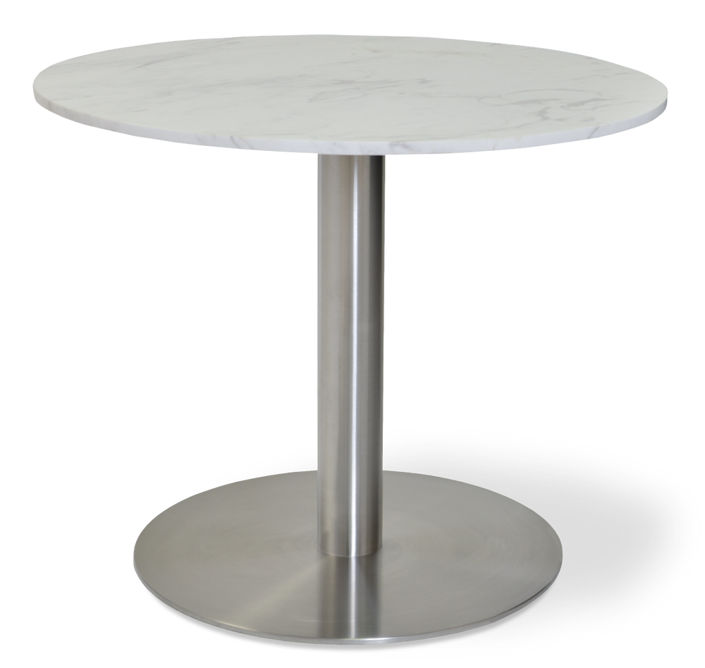 Soho Concept Tango Marble Lounge Table - Luxurious White Carrara Or Black Italian Marble With Stylish Steel Base   Soho-concept-dining-chair-13974
