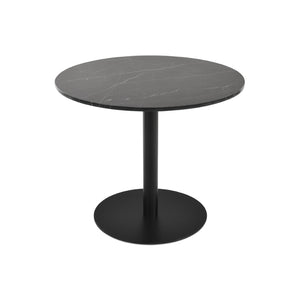 Soho Concept Tango Marble Dining Table - Luxurious White Carrara Top, Stylish Stainless Steel Base, Elegant Design Black  Soho-concept-dining-chair-13945