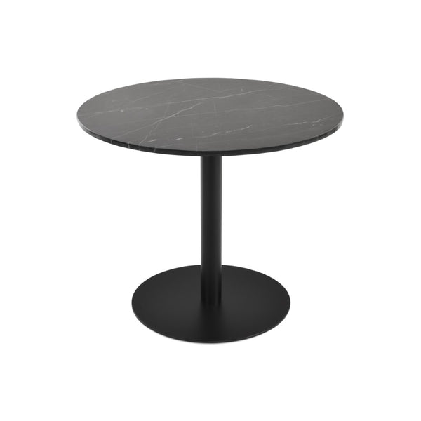 Soho Concept Tango Marble Dining Table - Luxurious White Carrara Top, Stylish Stainless Steel Base, Elegant Design Black  Soho-concept-dining-chair-13945