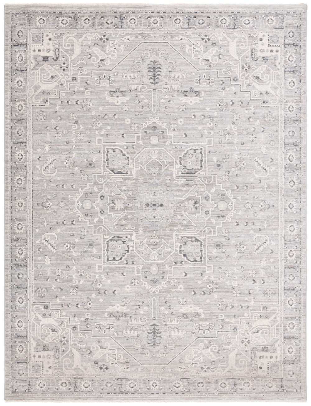 Safavieh Taylor 106 Power Loomed Traditional Rug Ivory / Grey 9' x 12'