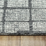 Rizzy Taylor TAY875 Hand Tufted  Wool Rug Charcoal 8'6" x 11'6"