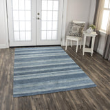 Rizzy Taylor TAY883 Hand Tufted  Wool Rug Blue 8'6" x 11'6"