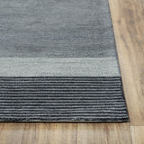 Rizzy Taylor TAY887 Hand Tufted  Wool Rug Charcoal 8'6" x 11'6"