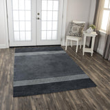 Rizzy Taylor TAY887 Hand Tufted  Wool Rug Charcoal 8'6" x 11'6"