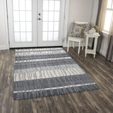 Rizzy Taylor TAY890 Hand Tufted  Wool Rug Charcoal 8'6" x 11'6"