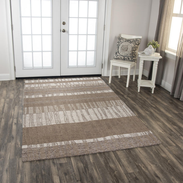 Rizzy Taylor TAY891 Hand Tufted  Wool Rug Brown 8'6" x 11'6"