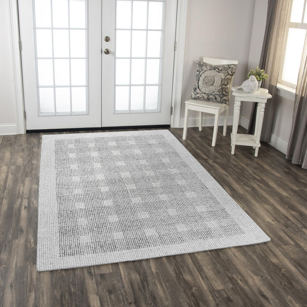 Rizzy Taylor TAY893 Hand Tufted  Wool Rug Gray 8'6" x 11'6"