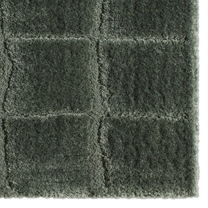 Jaipur Living Jaipur Tazeka-Inspired Kade 18" Swatch — Plush Powerloomed Sample With Cracked-Earth Ivory Veining Green RSW105402