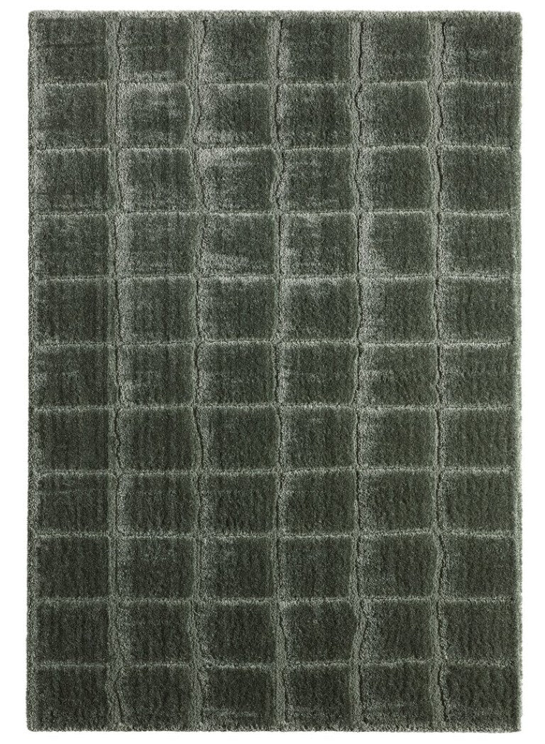 Jaipur Living Jaipur Tazeka Kade Power-Loomed Large Area Rug With Cracked-Earth Motif, Plush 1.13" Pile, Stain-Tolerant Design Green RUG165006