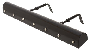 House Of Troy Traditional 8" Gold Plug-in Picture Lights - Elegant Classic Design With Extendable Arm For Art Display Black With Polished Nickel Accents Metal Tb24-blk/Pn