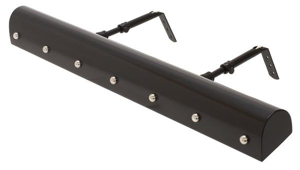 House Of Troy Traditional 8" Gold Plug-in Picture Lights - Elegant Classic Design With Extendable Arm For Art Display Black With Polished Nickel Accents Metal Tb24-blk/Pn