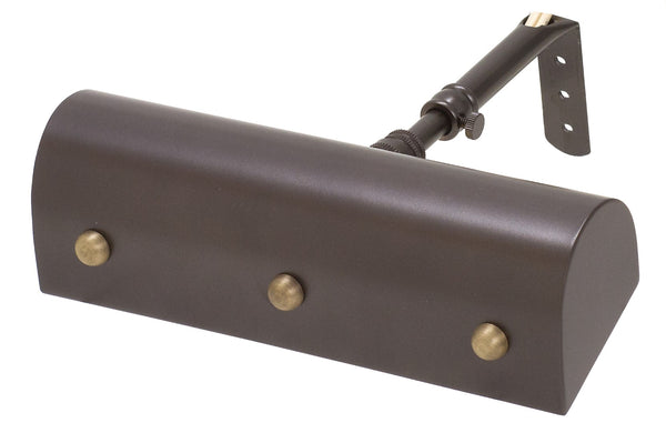 House Of Troy Traditional 8" Gold Plug-in Picture Lights - Elegant Classic Design With Extendable Arm For Art Display Mahogany Bronze With Antique Brass Accents Metal Tb8-mb/Ab