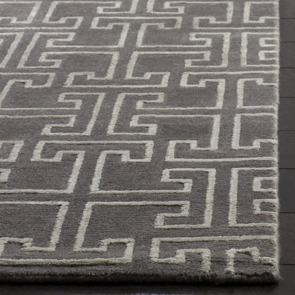 Safavieh Tibetan Inspired Grey Ivory Accent Rug for Entryways and Small Bohemian Spaces TB832A-CNR