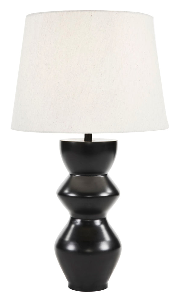 Safavieh NOELLA, 28-Inch Black Aluminum Table Lamp - Modern Minimalist Design for Elegant Ambient Lighting TBL2003A