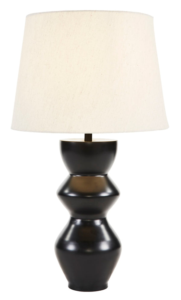 Safavieh NOELLA, 28-Inch Black Aluminum Table Lamp - Modern Minimalist Design for Elegant Ambient Lighting TBL2003A