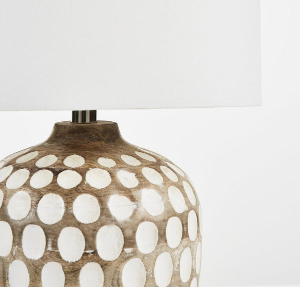 Safavieh ORIOLE, 24-Inch Natural Wood Table Lamp for Cozy Ambiance in Modern & Traditional Home Décor TBL2004A