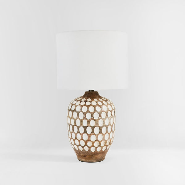 Safavieh ORIOLE, 24-Inch Natural Wood Table Lamp for Cozy Ambiance in Modern & Traditional Home Décor TBL2004A