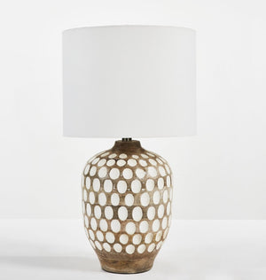 Safavieh ORIOLE, 24-Inch Natural Wood Table Lamp for Cozy Ambiance in Modern & Traditional Home Décor TBL2004A