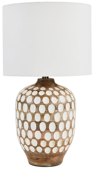 Safavieh ORIOLE, 24-Inch Natural Wood Table Lamp for Cozy Ambiance in Modern & Traditional Home Décor TBL2004A