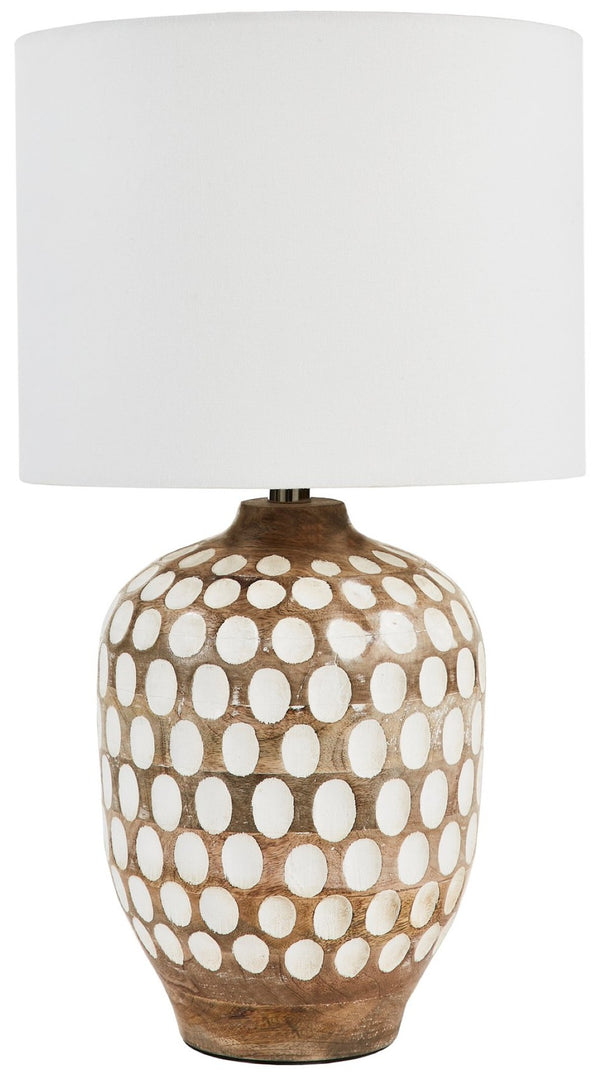 Safavieh ORIOLE, 24-Inch Natural Wood Table Lamp for Cozy Ambiance in Modern & Traditional Home Décor TBL2004A