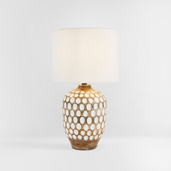 Safavieh ORIOLE, 24-Inch Natural Wood Table Lamp for Cozy Ambiance in Modern & Traditional Home Décor TBL2004A