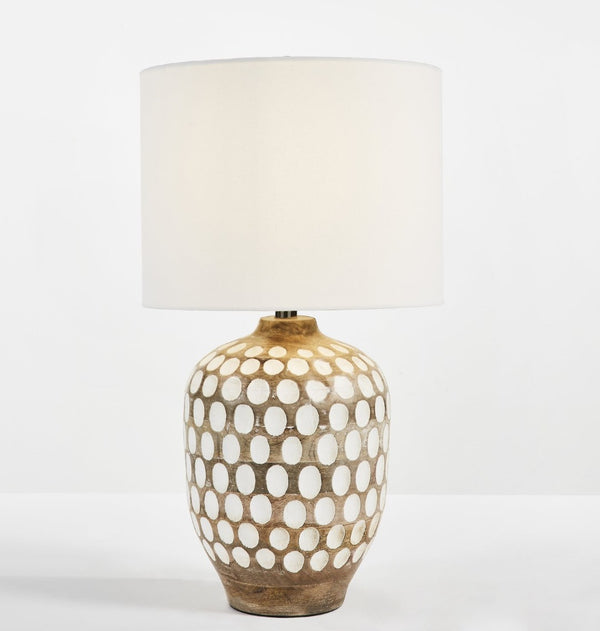 Safavieh ORIOLE, 24-Inch Natural Wood Table Lamp for Cozy Ambiance in Modern & Traditional Home Décor TBL2004A