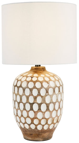 Safavieh ORIOLE, 24-Inch Natural Wood Table Lamp for Cozy Ambiance in Modern & Traditional Home Décor TBL2004A