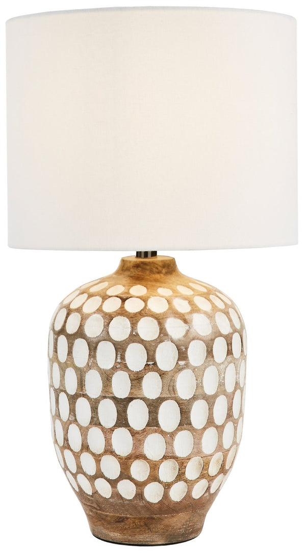 Safavieh ORIOLE, 24-Inch Natural Wood Table Lamp for Cozy Ambiance in Modern & Traditional Home Décor TBL2004A