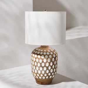 Safavieh ORIOLE, 24-Inch Natural Wood Table Lamp for Cozy Ambiance in Modern & Traditional Home Décor TBL2004A
