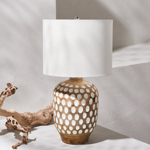 Safavieh ORIOLE, 24-Inch Natural Wood Table Lamp for Cozy Ambiance in Modern & Traditional Home Décor TBL2004A