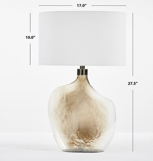 Safavieh CELENSA, 27.5 Inch Gold Glass Table Lamp - Elegant Ambient Lighting for Modern & Classic Decor TBL2005A