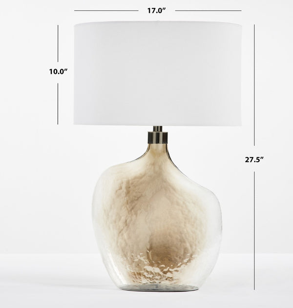 Safavieh CELENSA, 27.5 Inch Gold Glass Table Lamp - Elegant Ambient Lighting for Modern & Classic Decor TBL2005A