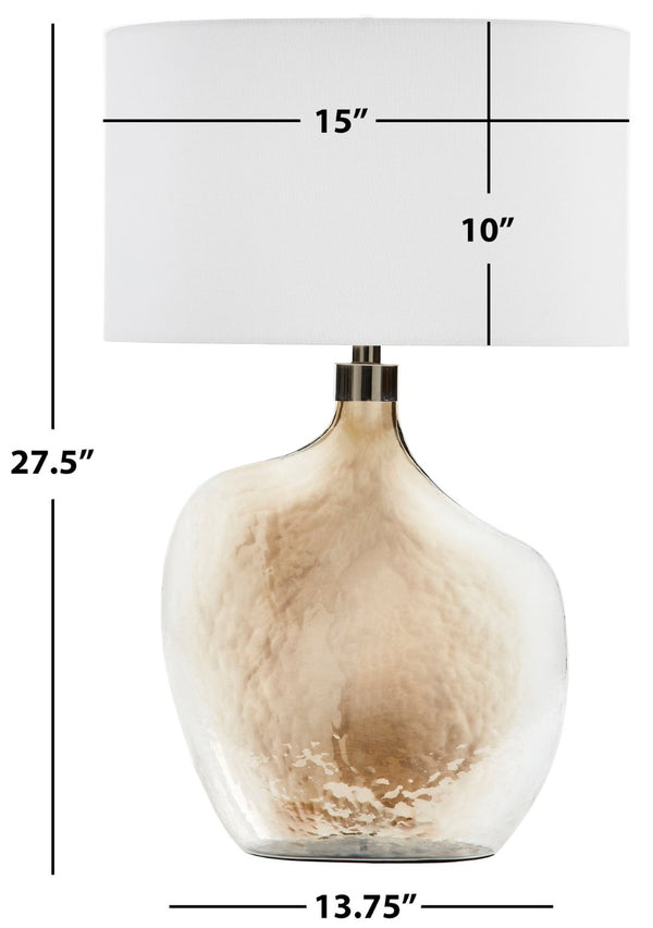 Safavieh CELENSA, 27.5 Inch Gold Glass Table Lamp - Elegant Ambient Lighting for Modern & Classic Decor TBL2005A