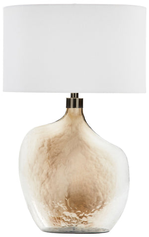 Safavieh CELENSA, 27.5 Inch Gold Glass Table Lamp - Elegant Ambient Lighting for Modern & Classic Decor TBL2005A