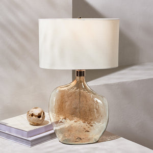 Safavieh CELENSA, 27.5 Inch Gold Glass Table Lamp - Elegant Ambient Lighting for Modern & Classic Decor TBL2005A