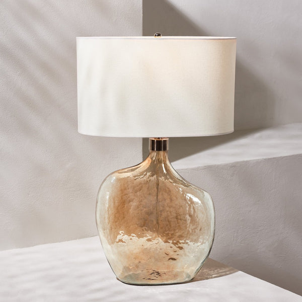 Safavieh CELENSA, 27.5 Inch Gold Glass Table Lamp - Elegant Ambient Lighting for Modern & Classic Decor TBL2005A