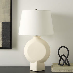 Safavieh Alena, 26.5 Inch, Off White, Ceramic Table Lamp Off-White Shade Ceramic