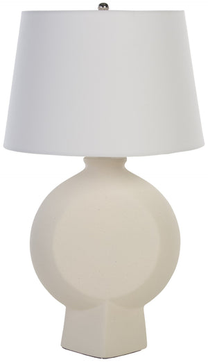 Safavieh Alena, 26.5 Inch, Off White, Ceramic Table Lamp Off-White Shade Ceramic