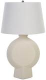 Safavieh Alena, 26.5 Inch, Off White, Ceramic Table Lamp Off-White Shade Ceramic