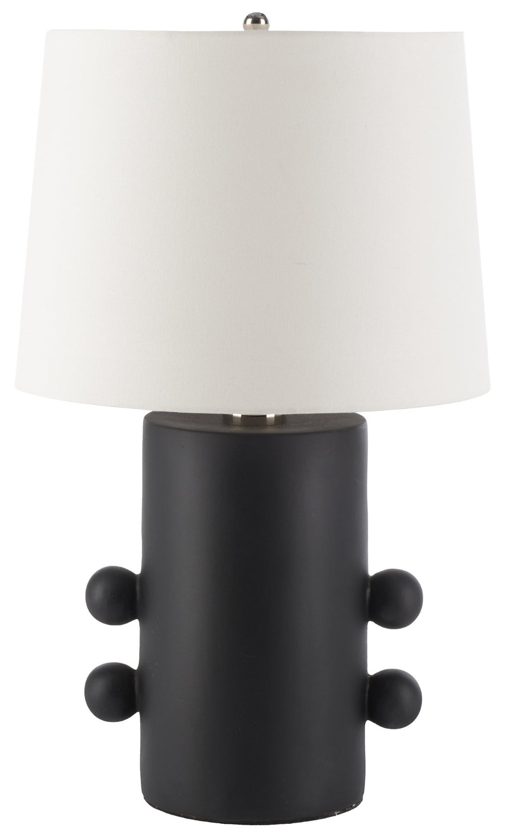 Safavieh NAYEEM, 25-Inch Black Ceramic Table Lamp with Cotton-Linen Shade for Warm, Inviting Ambiance TBL2008A