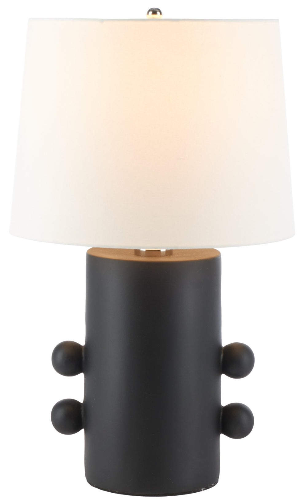 Safavieh NAYEEM, 25-Inch Black Ceramic Table Lamp with Cotton-Linen Shade for Warm, Inviting Ambiance TBL2008A