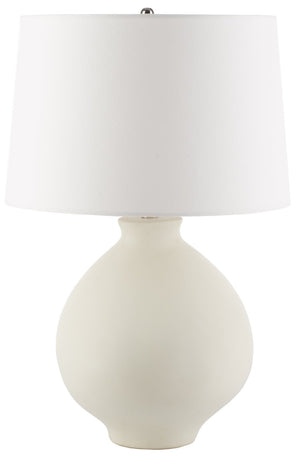 Safavieh COSTA, Elegant 25.5-Inch Ceramic Table Lamp in White - Versatile Lighting for Modern & Classic Spaces TBL2009A