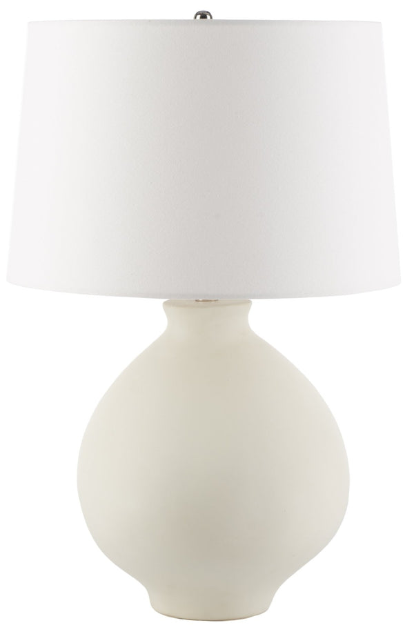 Safavieh COSTA, Elegant 25.5-Inch Ceramic Table Lamp in White - Versatile Lighting for Modern & Classic Spaces TBL2009A