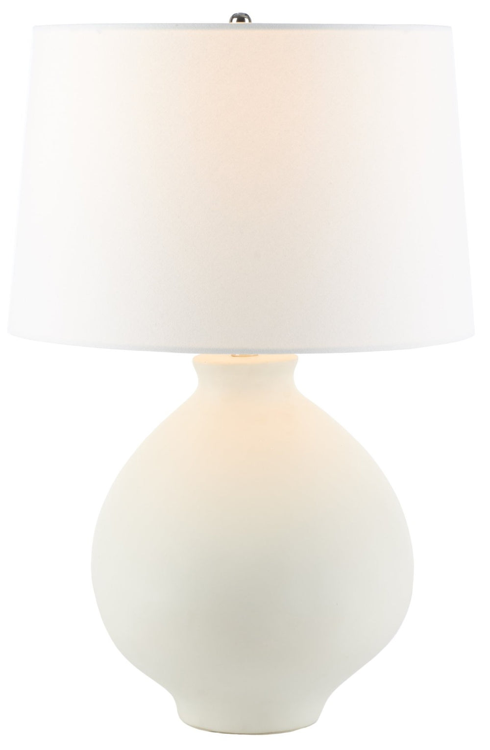 Safavieh COSTA, Elegant 25.5-Inch Ceramic Table Lamp in White - Versatile Lighting for Modern & Classic Spaces TBL2009A