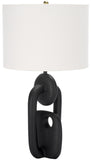 Safavieh Syrah, 25.5 Inch, Black, Aluminum Table Lamp Black Aluminium TBL2010A