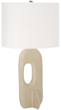 Safavieh Bryla, 27 Inch, Off White, Aluminum Table Lamp​ Off White Aluminium TBL2011A